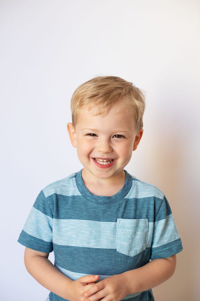 boy smiling at annapolis preschool photographer