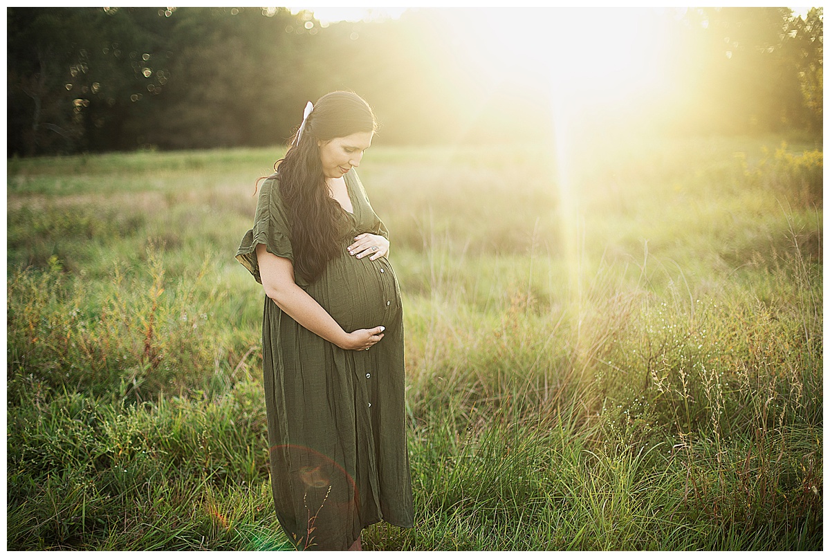 pregnant mom during maternity session
