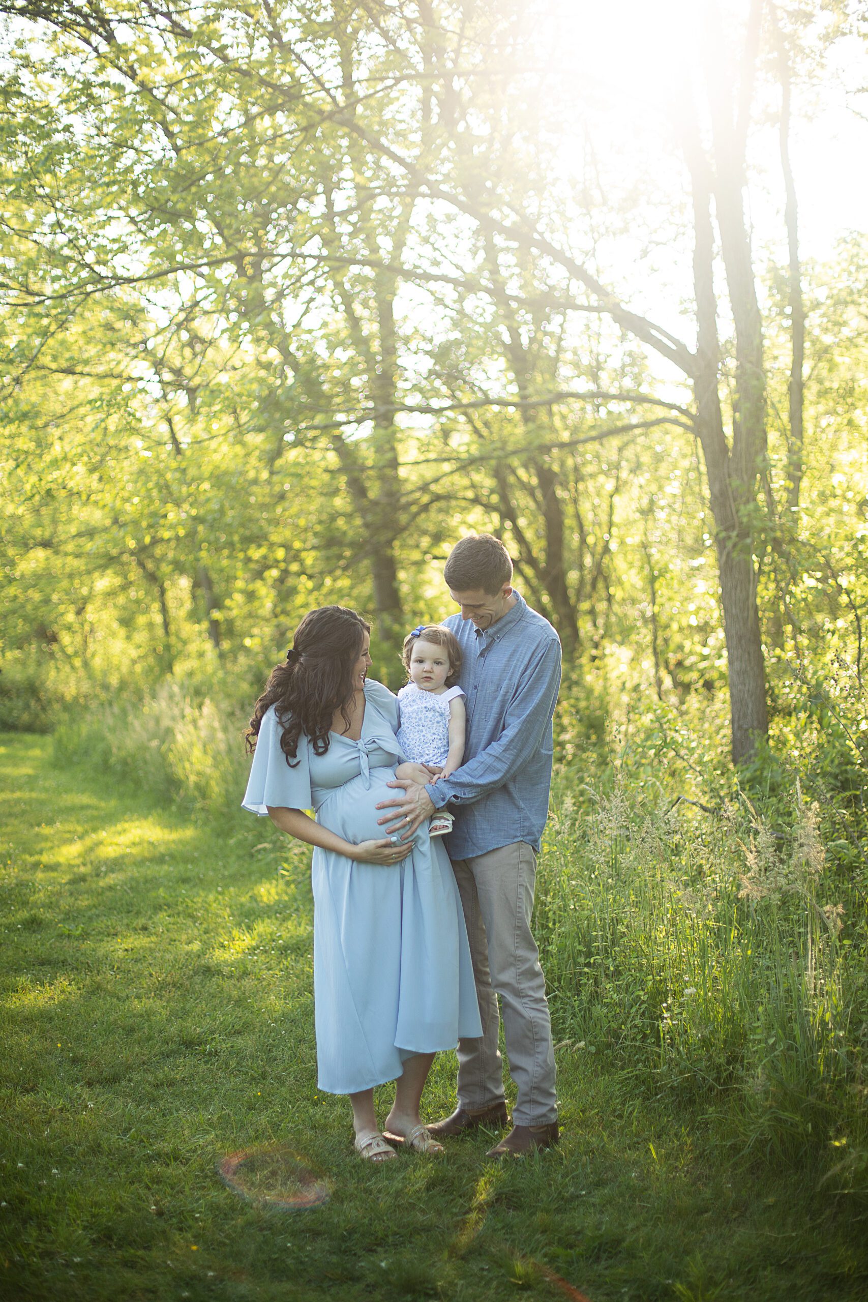 baltimore family in spring maternity photo session